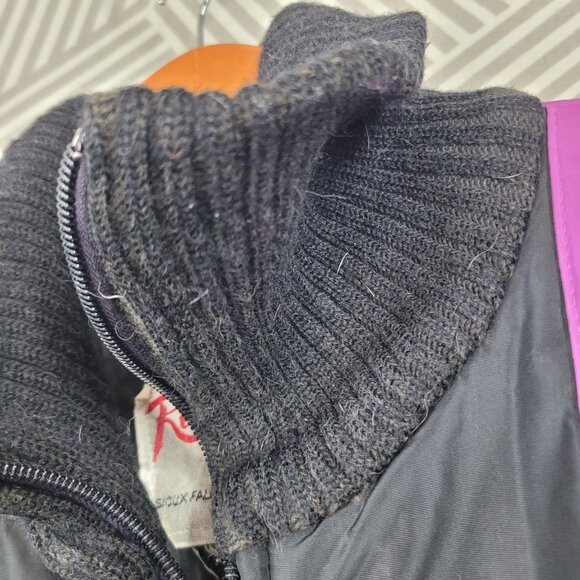 Vintage 70s Snowmobile Suit Womens Small One Piece Ski Snowsuit Purple Winter - Picture 5 of 11